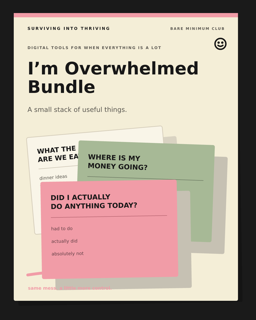 I'm Overwhelmed Bundle preview