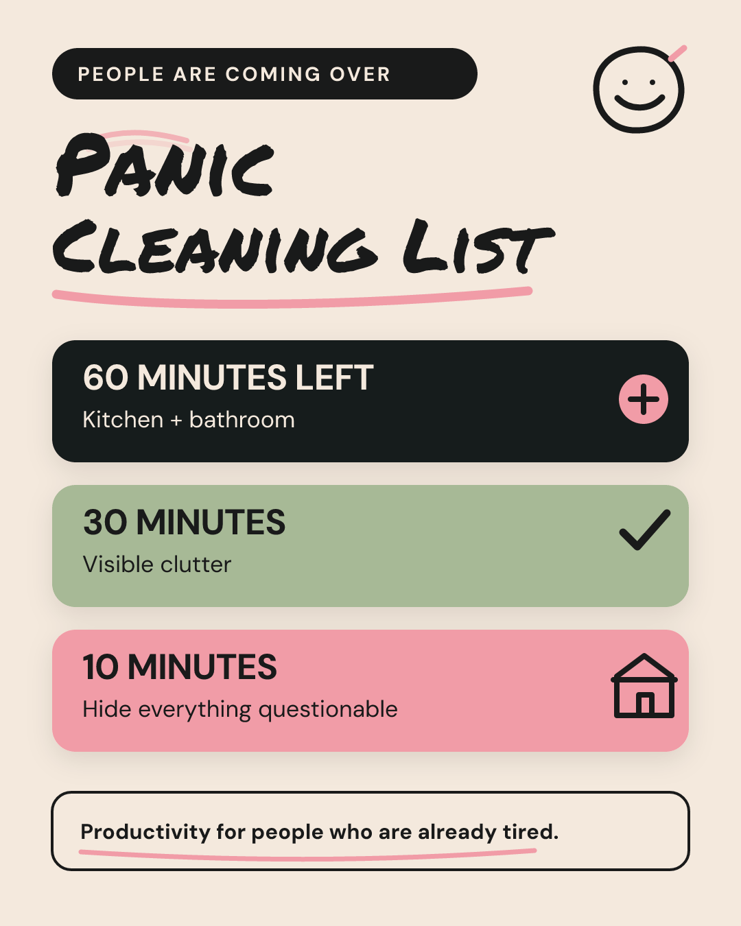People Are Coming Over Panic Cleaning List preview